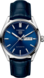 TAG Heuer Carrera Day-Date Blue Alligator Leather Steel Blue