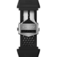 Armband aus schwarzem Kautschuk Calibre E4 45 mm