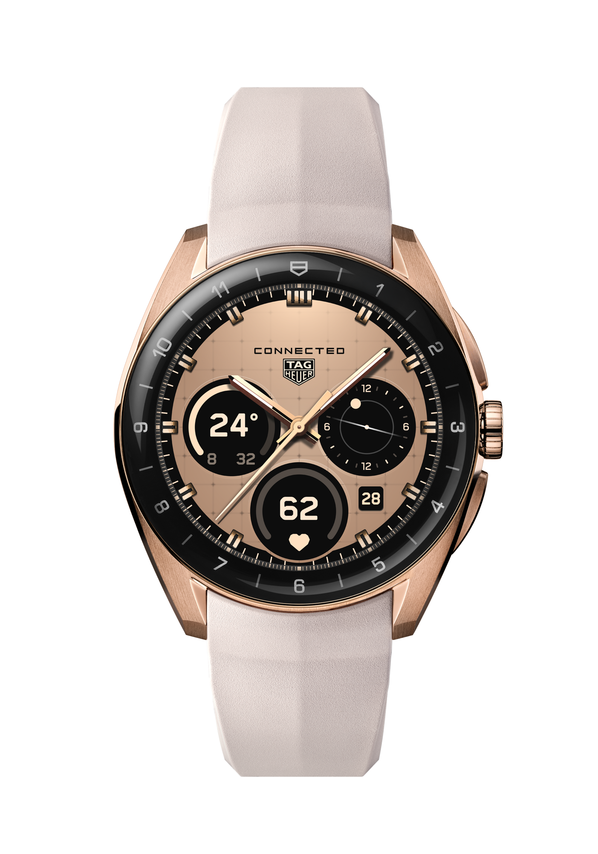 TAG Heuer Connected Calibre E5 Golden Bright Edition SBT8011.BT0036 40 mm, Acero con revestimiento de PVD de color oro rosa