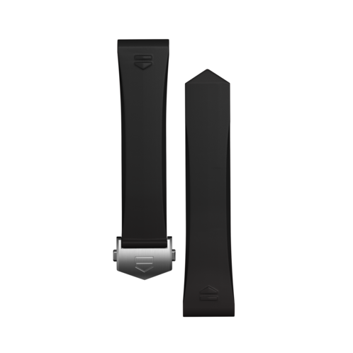 Armband aus schwarzem Kautschuk 42 mm
