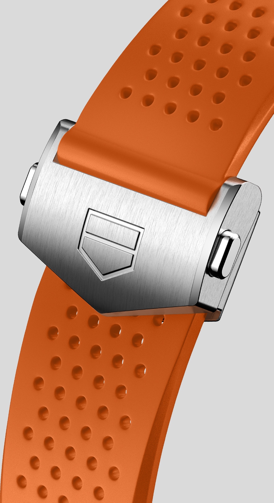 Correa reloj TAG Heuer Connected E4 45mm color naranja BT6265 22mm