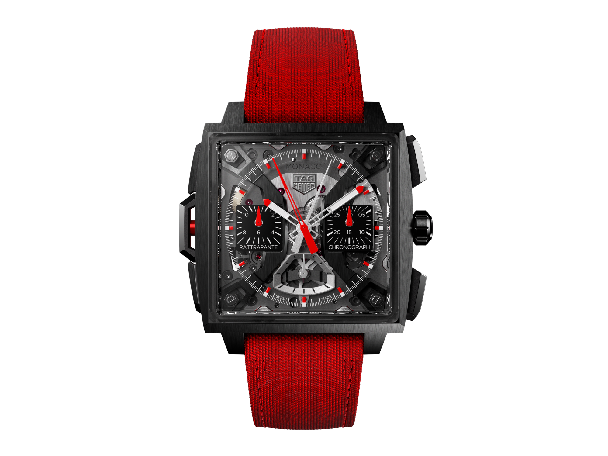 TAG Heuer Monaco Split-Seconds Chronograph CBW2181.FC8322 Automático, 41 mm, Titanio con tratamiento de DLC