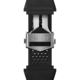 Bracelet en caoutchouc noir Calibre E4 de 45 mm