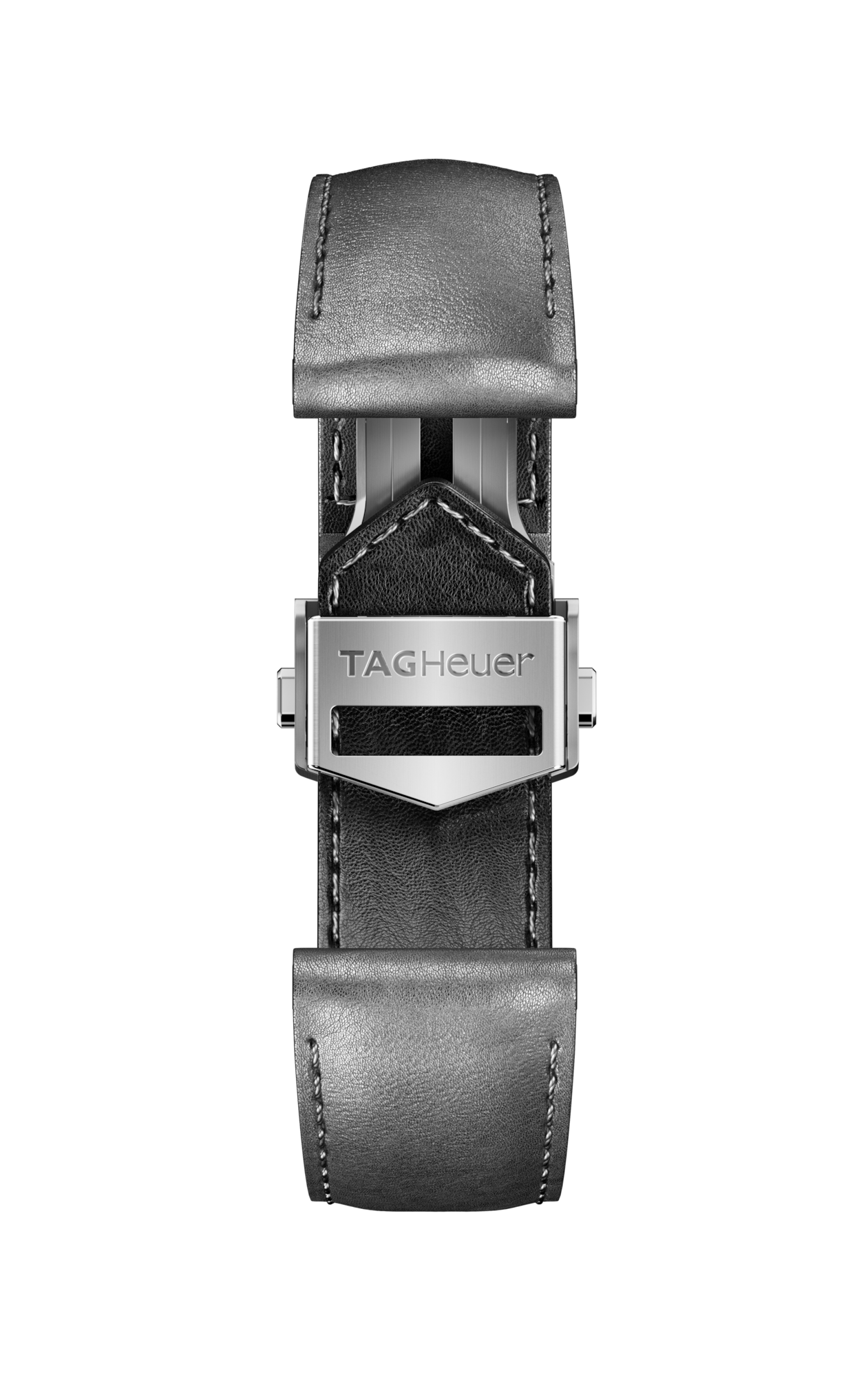 Bracelet en cuir gris Calibre E4 42MM