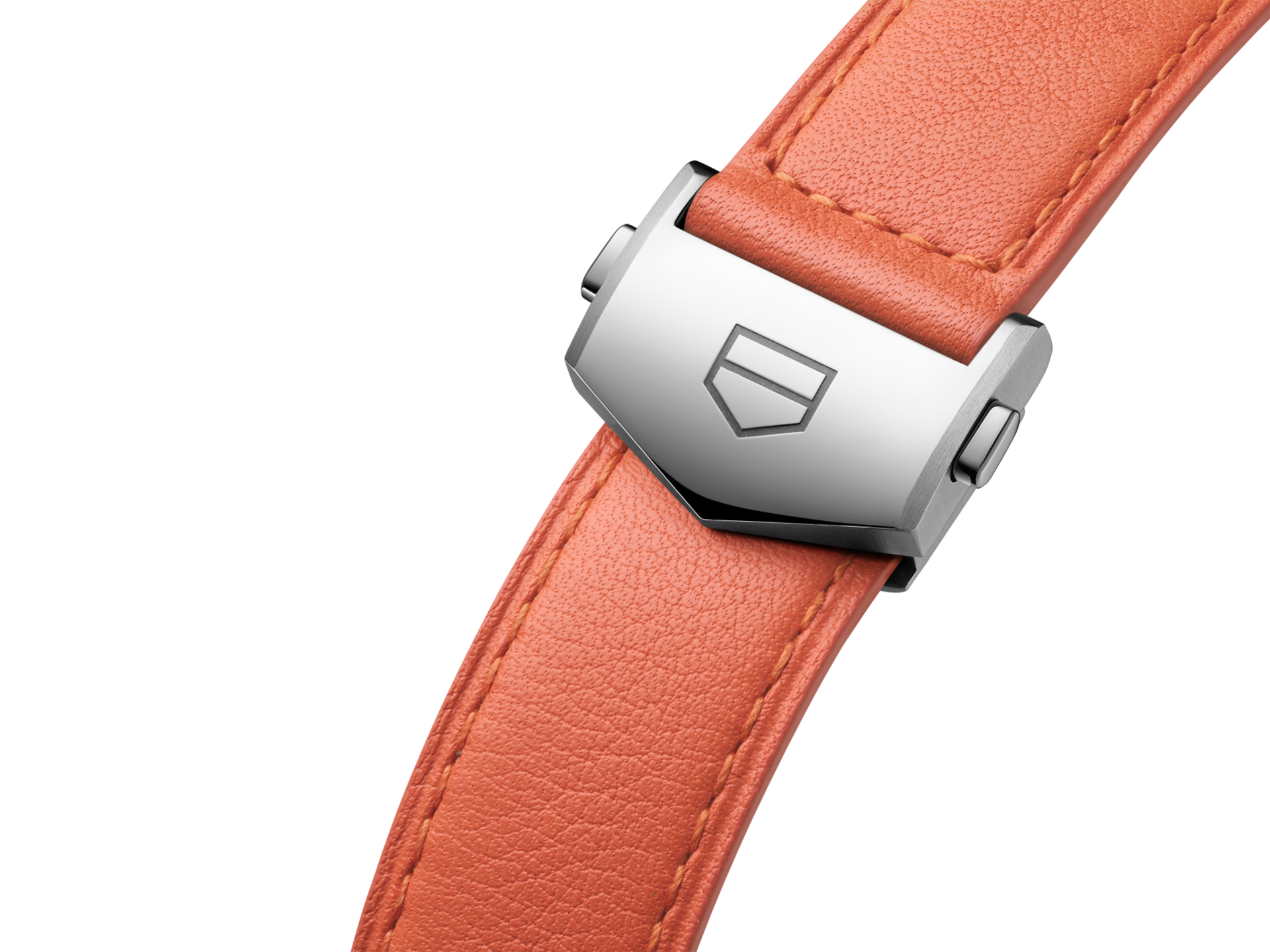 CORREA DE PIEL NARANJA TAG HEUER CARRERA 39 MM