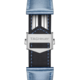 TAG HEUER CARRERA（卡萊拉）39毫米腕錶金屬藍色皮革錶帶 