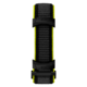 Pulseira de corrida em tecido verde-limão e preta Calibre E5 45 mm