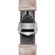 Metallic-rosafarbenes Lederarmband Calibre E4 42 mm