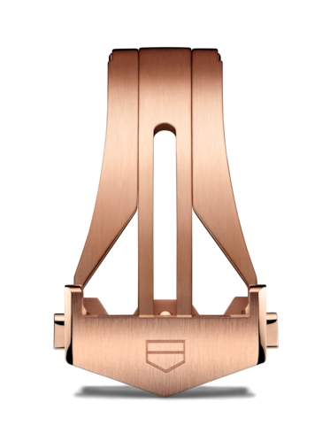 Fivela em aço PVD rosé Calibre E5 40 mm