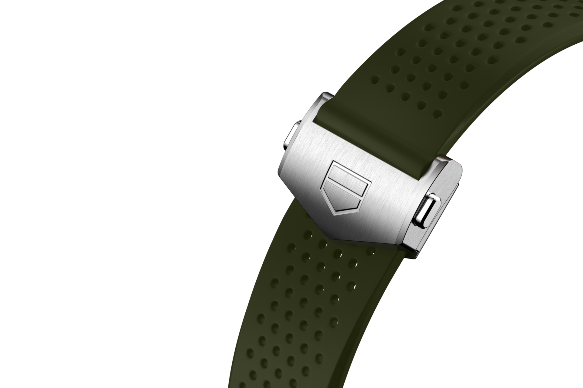 Khaki Rubber Strap Calibre E4 45 mm