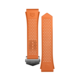 Pulseira em borracha laranja 45 mm