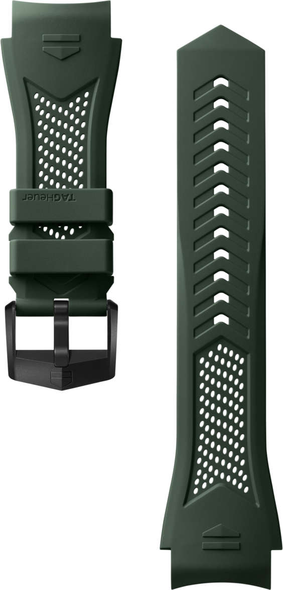 Pulseira esportiva em borracha verde cáqui Calibre E5 45 mm