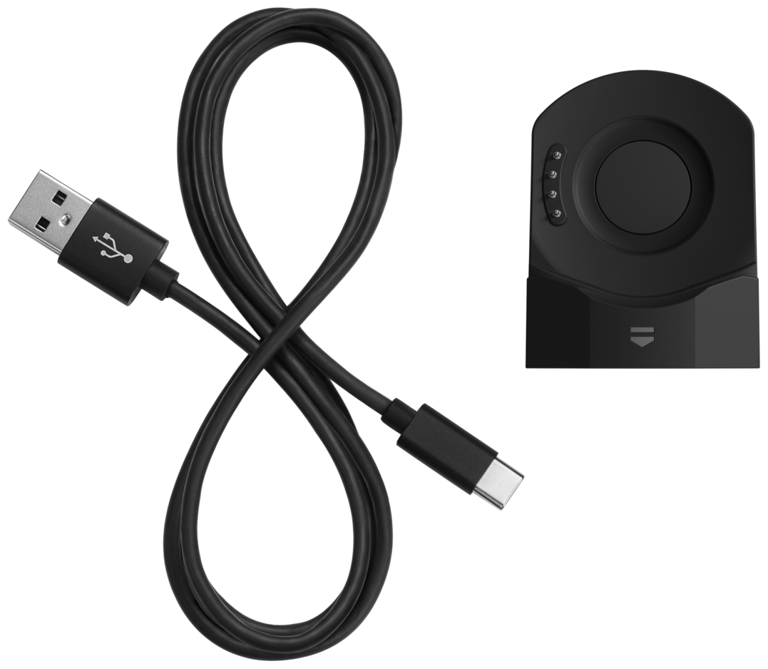 42毫米款式的USB-C電線及充電座