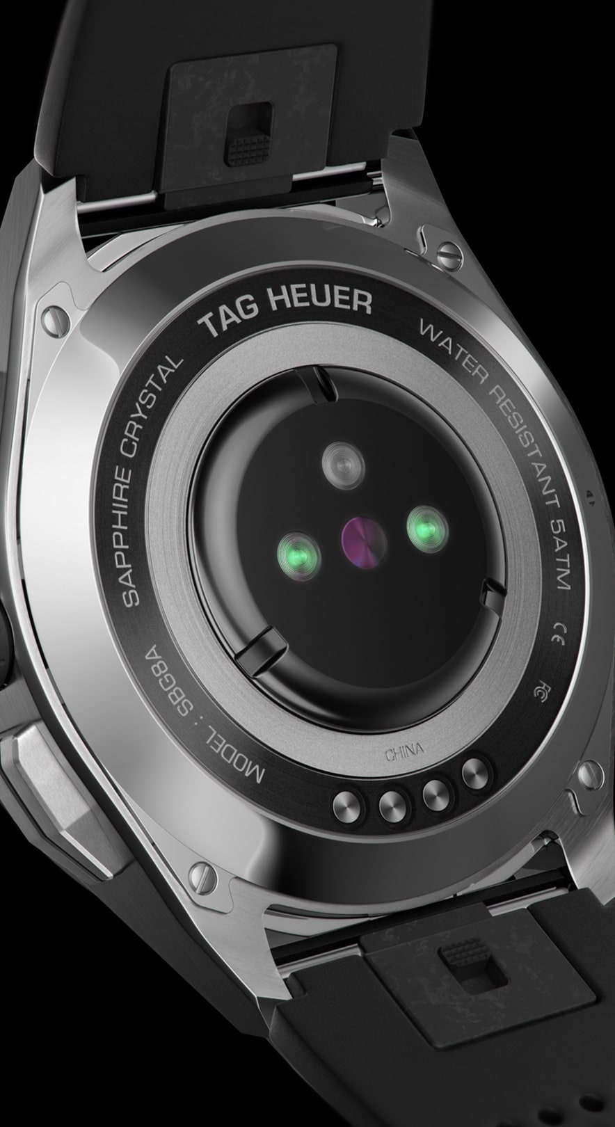 TAG Heuer Connected - Steel Case 45 mm - Black Rubber Band 