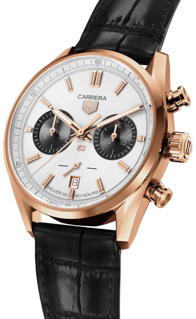 TAG Heuer Carrera Chronograph Gold Jack Heuer's Birthday Calibre HEUER02  Automatic Men 42 mm  | TAG Heuer US