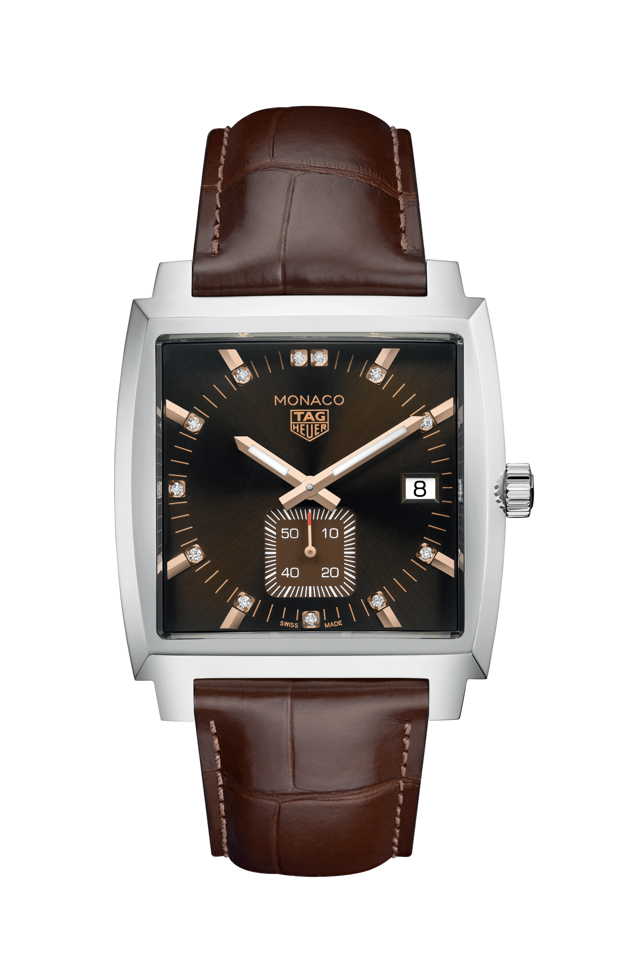 TAG Heuer Carrera Calibre 16 CBM2110. FC6454, Baton, 2020, Very Good, Case material Steel, Bracelet material: Leather