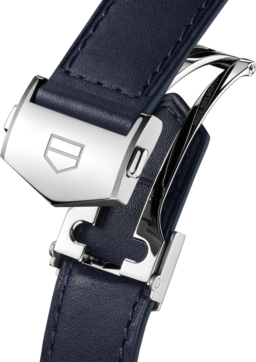 TAG Heuer Carrera 39MM Blue Leather Strap