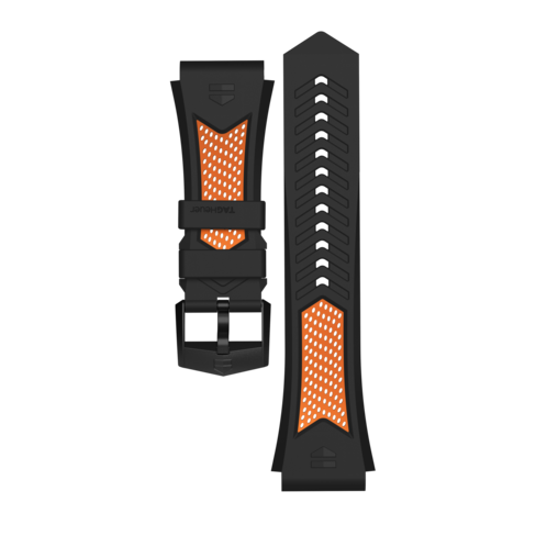 Cinturino sportivo arancione e nero