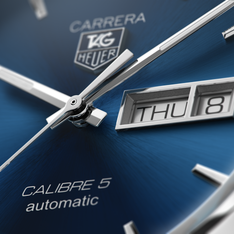 TAG Heuer Carrera Watch Calibre 5 Automatic Men 41 mm - WAR201E