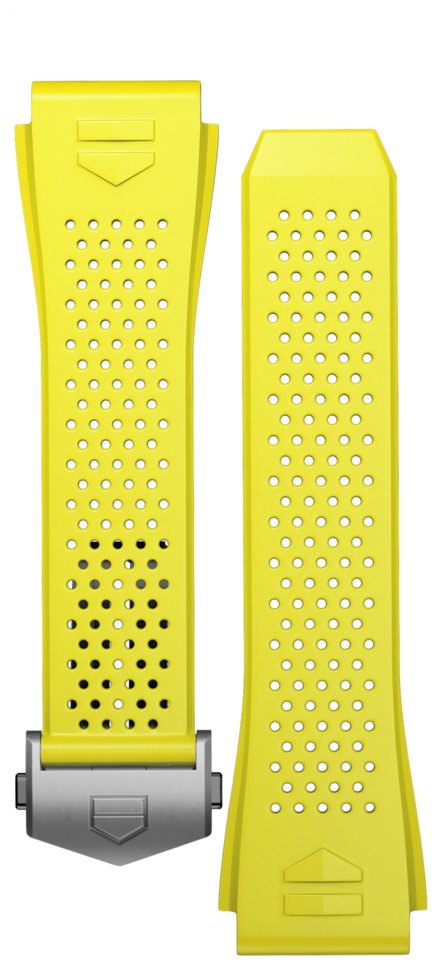Calibre E3智能腕錶檸檬黃橡膠錶帶