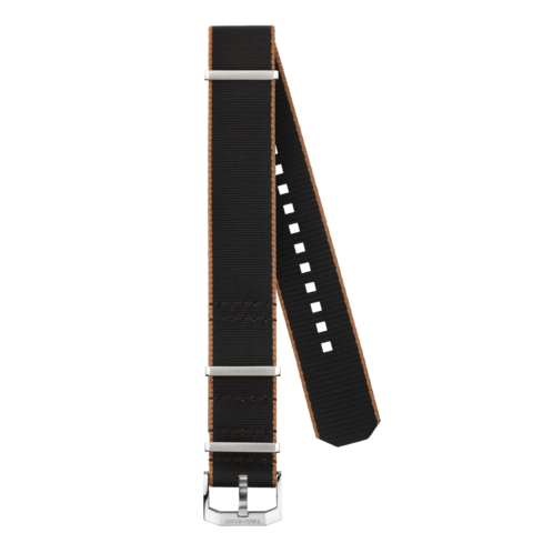 TAG HEUER AUTAVIA Bracelet noir et marron en nato