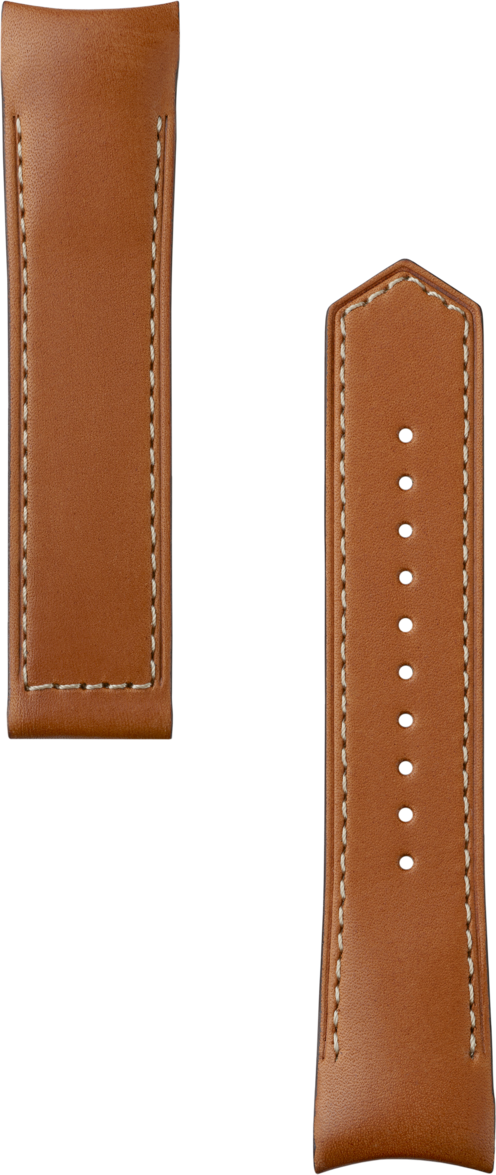 Pulseira em couro marrom Calibre E5 40 mm