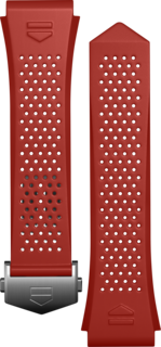 Red Rubber Strap Calibre E4 45 mm
