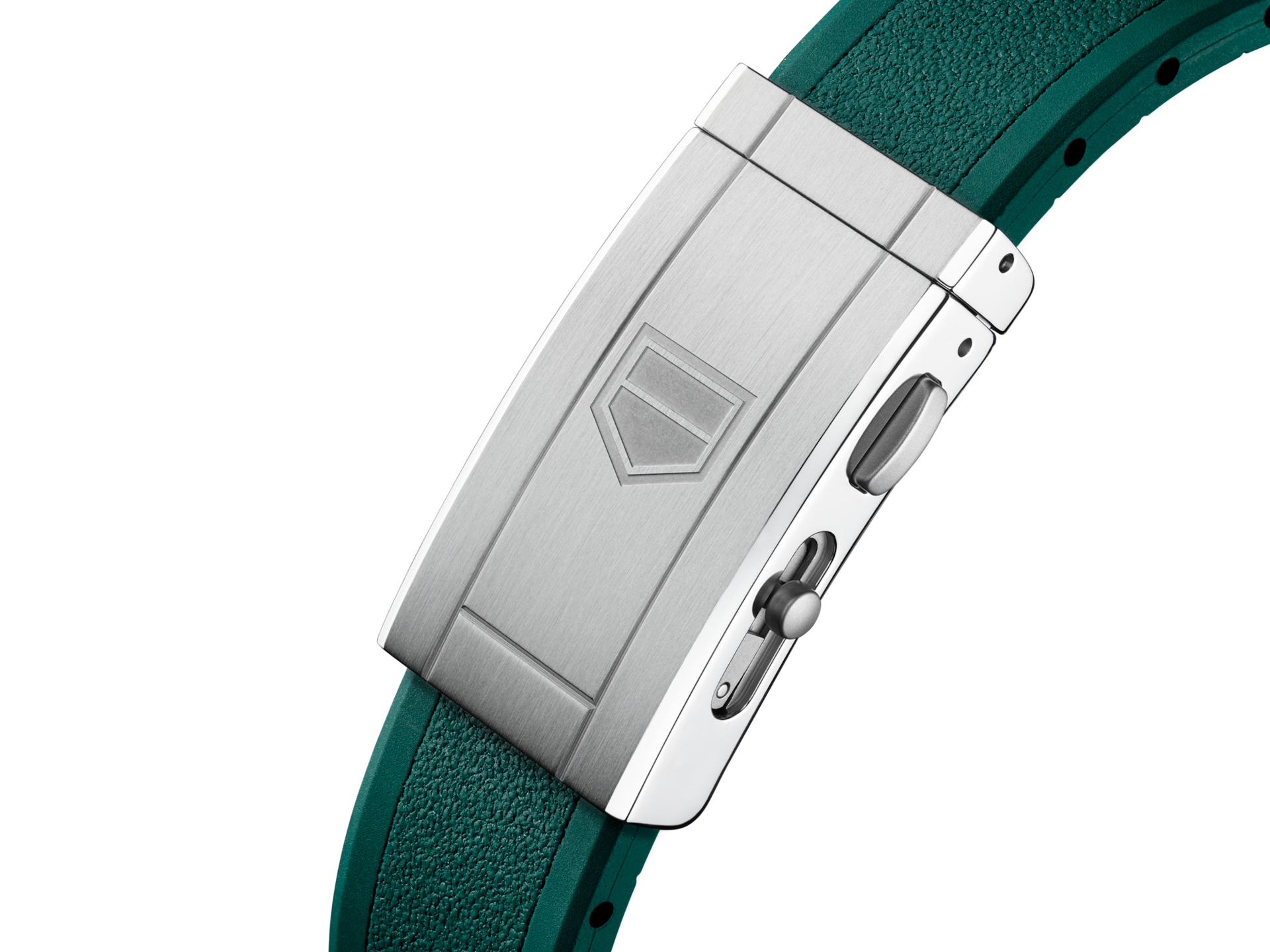 Cinturino in caucciù verde per TAG Heuer Aquaracer 42 mm