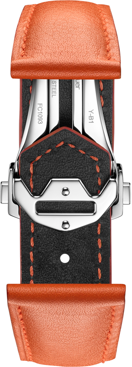 TAG HEUER CARRERA 36MM ORANGE LEATHER STRAP