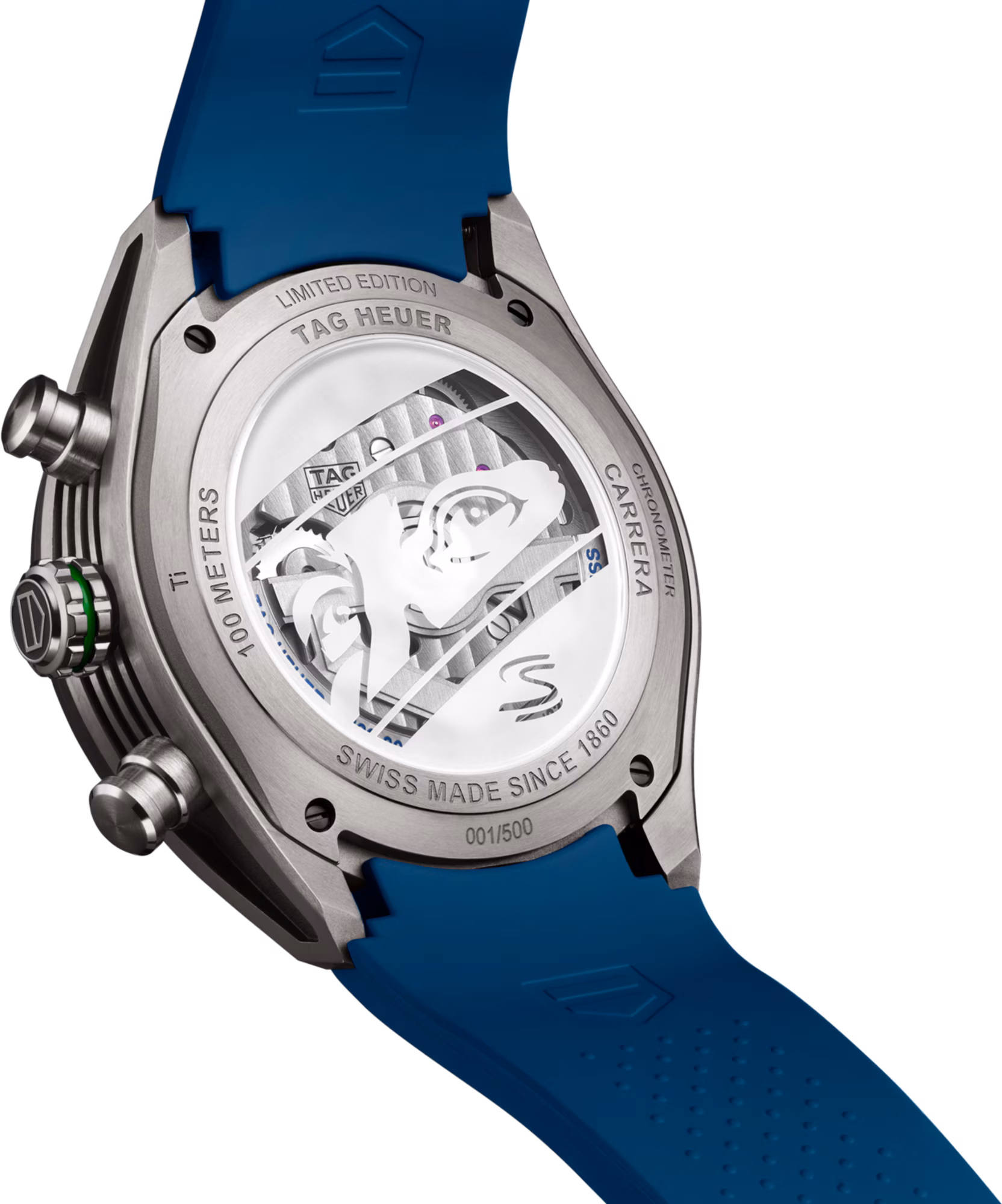 タグ・ホイヤー カレラ トゥールビヨン クロノグラフ × セナ - 44 mm