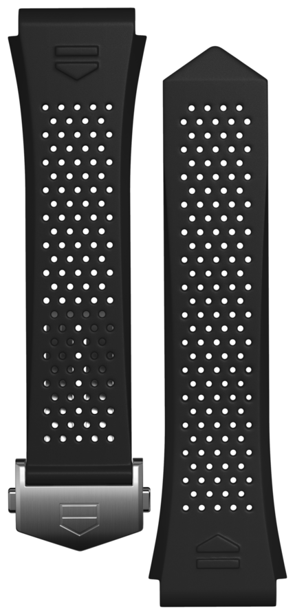 Cinturino in caucciù nero Calibre E4 45 mm