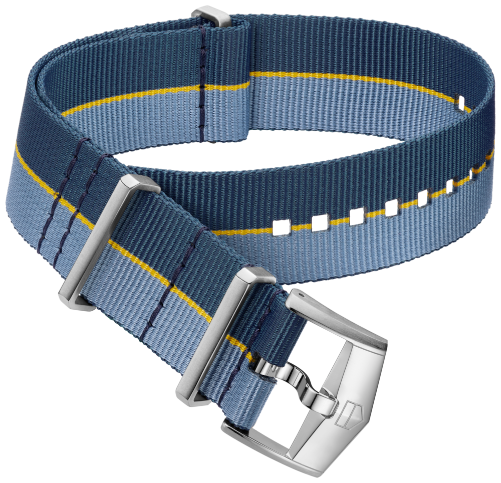 TAG Heuer Aquaracer（競潛）腕錶43毫米錶款藍色織物錶帶