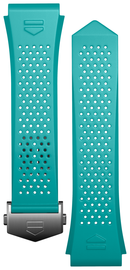 Cinturino in caucciù azzurro Calibre E4 45 mm