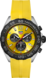 TAG Heuer Formula 1（F1）腕錶 黃色 橡膠 黑色PVD塗層精鋼 黃色
