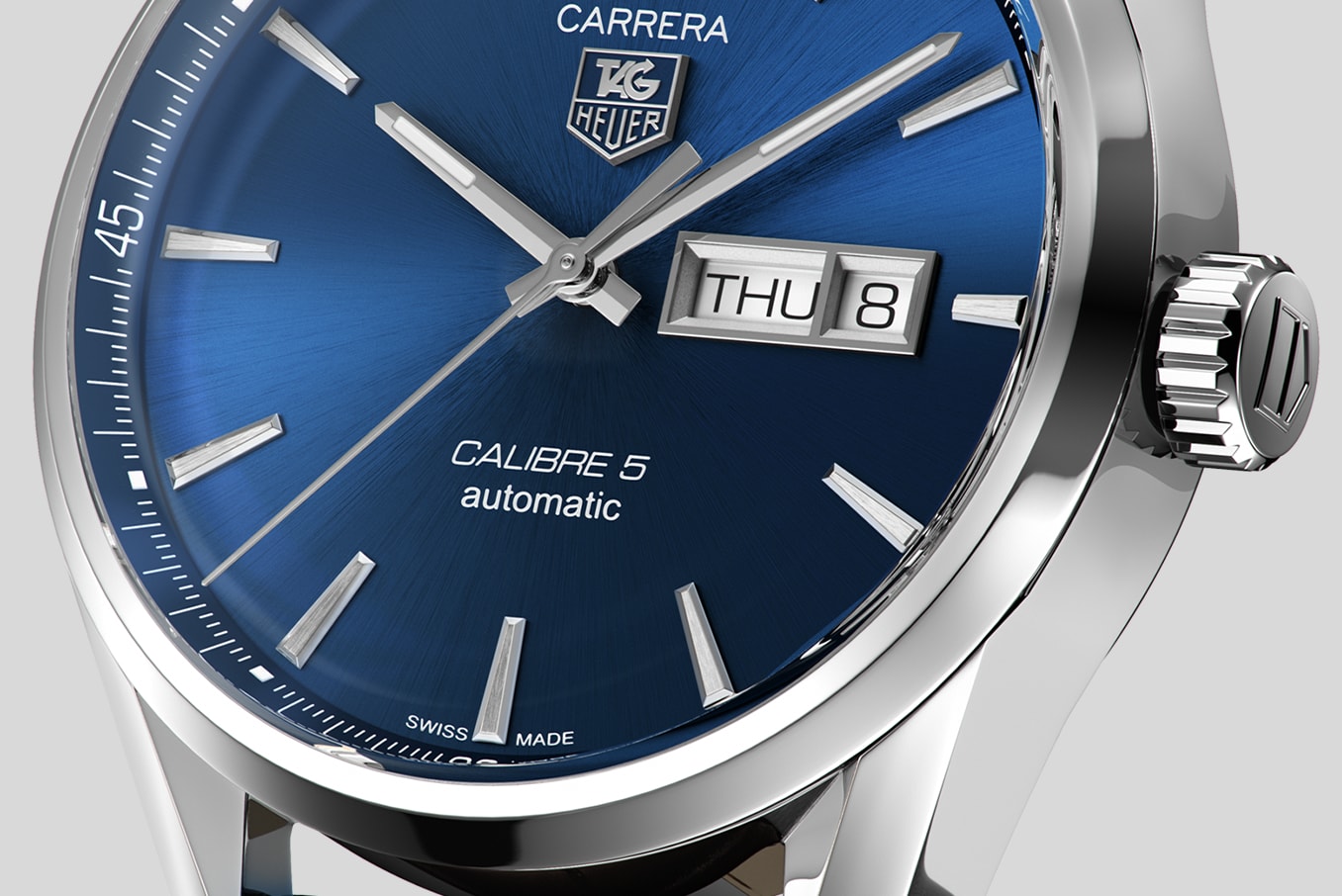タグ・ホイヤー カレラ ーラグジュアリーウォッチ スティール製 41 mm タグ・ホイヤー カレラ ーラグジュアリーウォッチ スティール製 41 mm