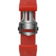 Cinturino in caucciù rosso da 42 mm