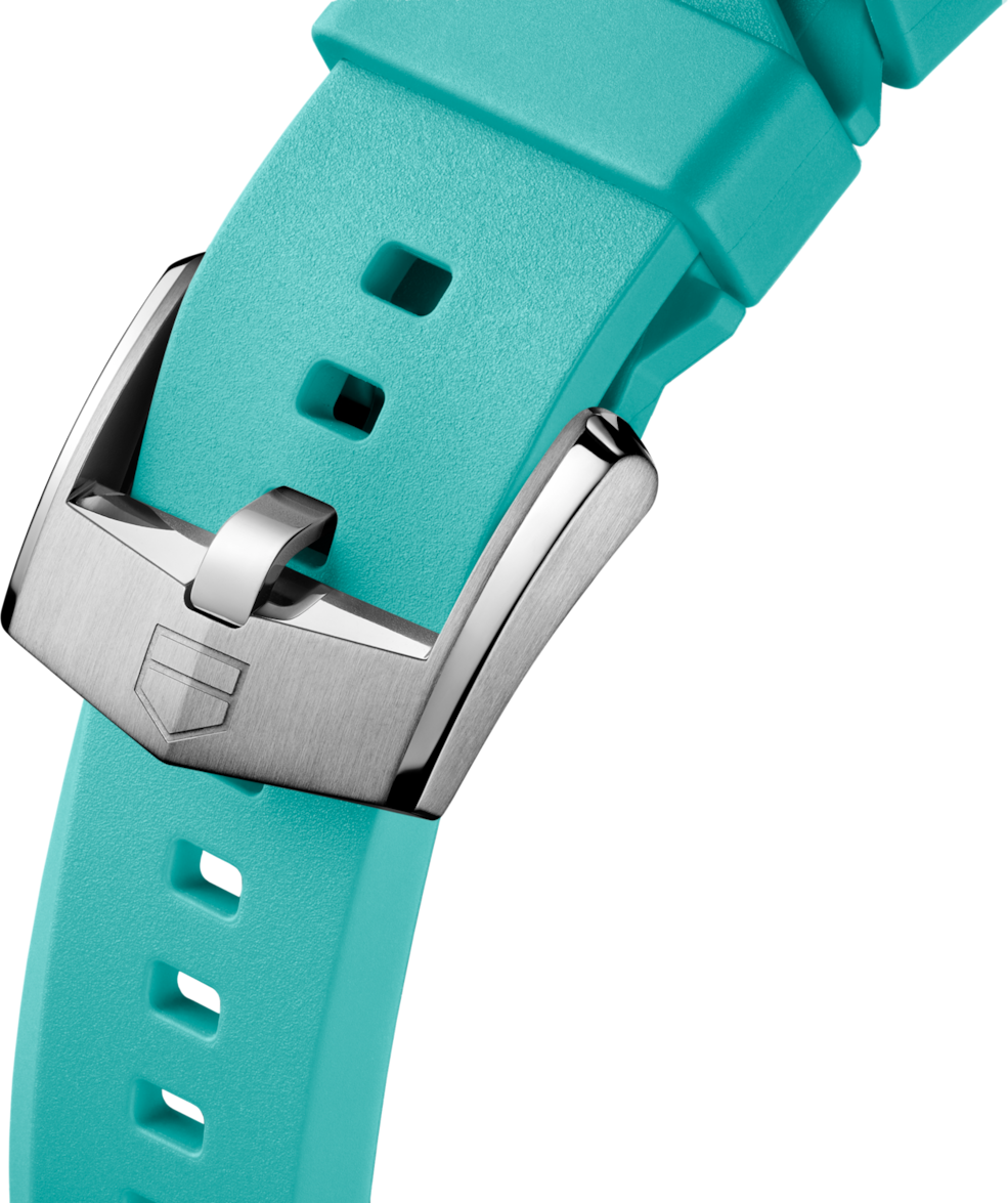 Light Blue Rubber Strap Calibre E5 40mm