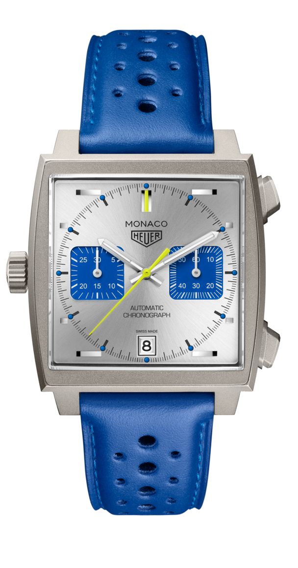TAG Heuer Monaco CHRONOGRAPH FRENCH RACING BLUE - 39 mm - CAW218C