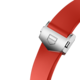 Bracelet en caoutchouc rouge 42 mm