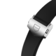 Bracelet en caoutchouc noir 42 mm