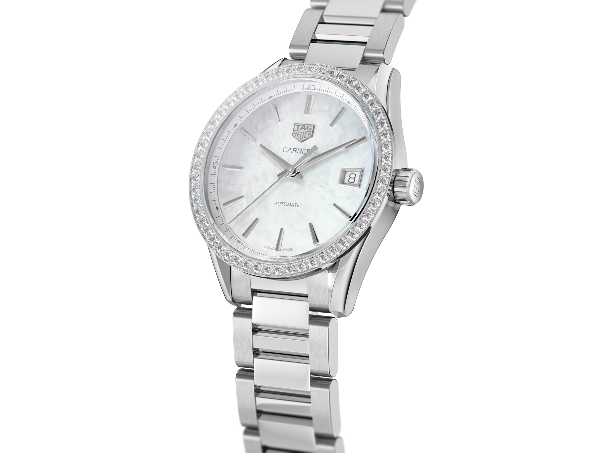 TAG Heuer Aquaracer Mother of Pearl Lady WAF1311 Box, Zertifikat