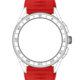 Calibre E3智能腕錶紅色橡膠錶帶