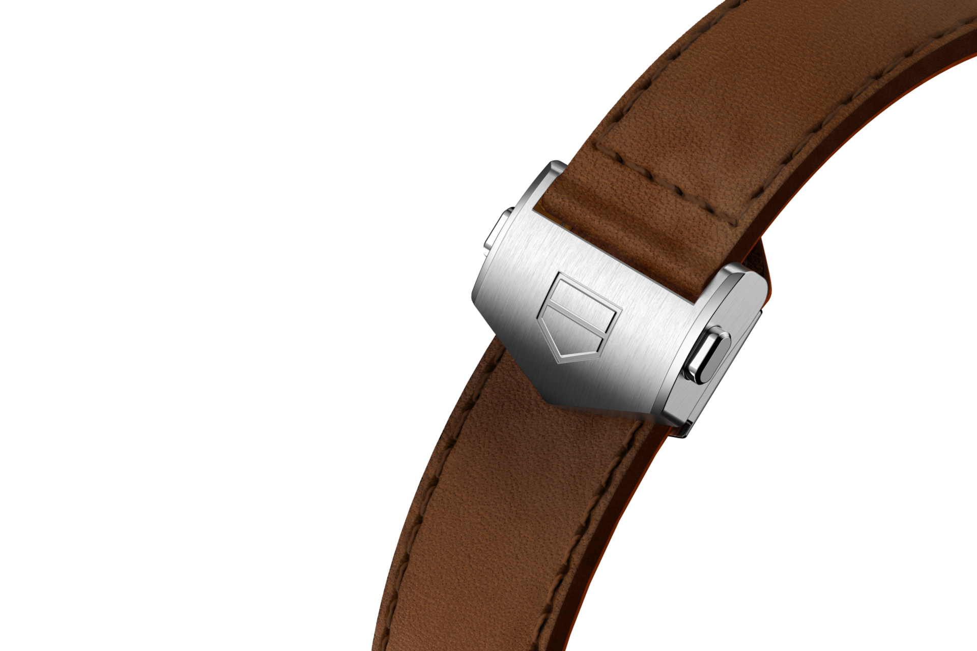 Correa de piel marrón Calibre E4 42 mm