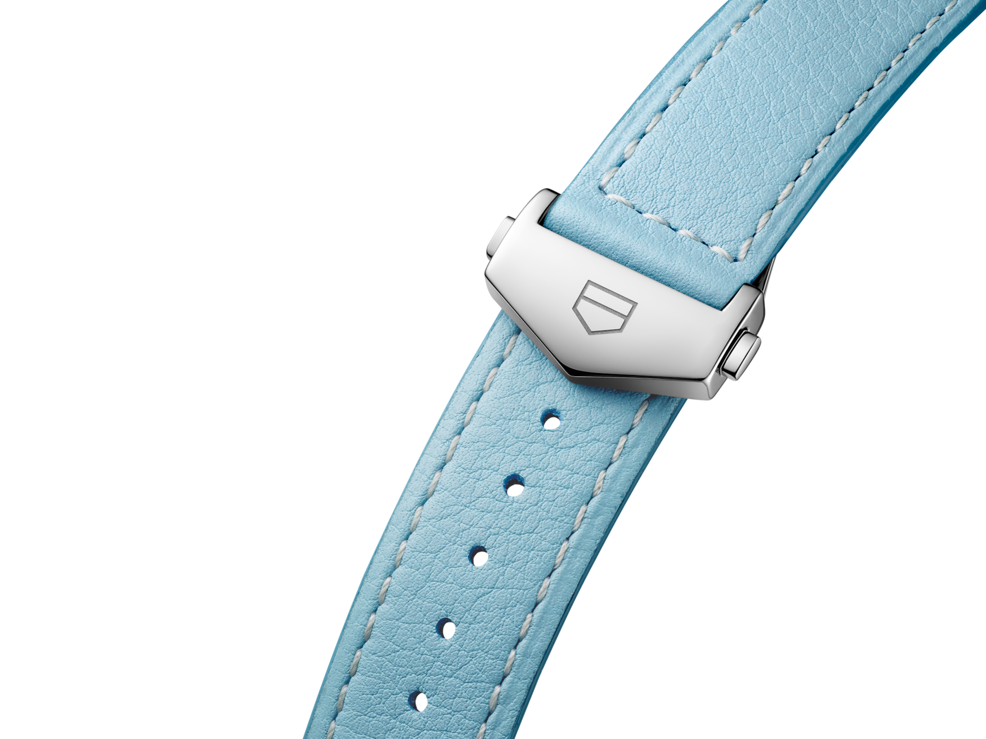 TAG HEUER CARRERA 36MM BABY BLUE LEATHER STRAP