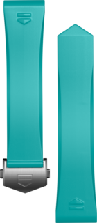 Armband aus hellblauem Kautschuk 42 mm