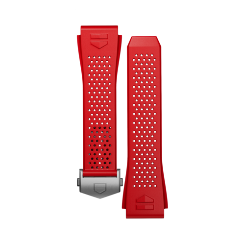 Cinturino in caucciù rosso Calibre E3