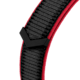Pulseira de corrida em tecido vermelha e preta Calibre E5 45 mm
