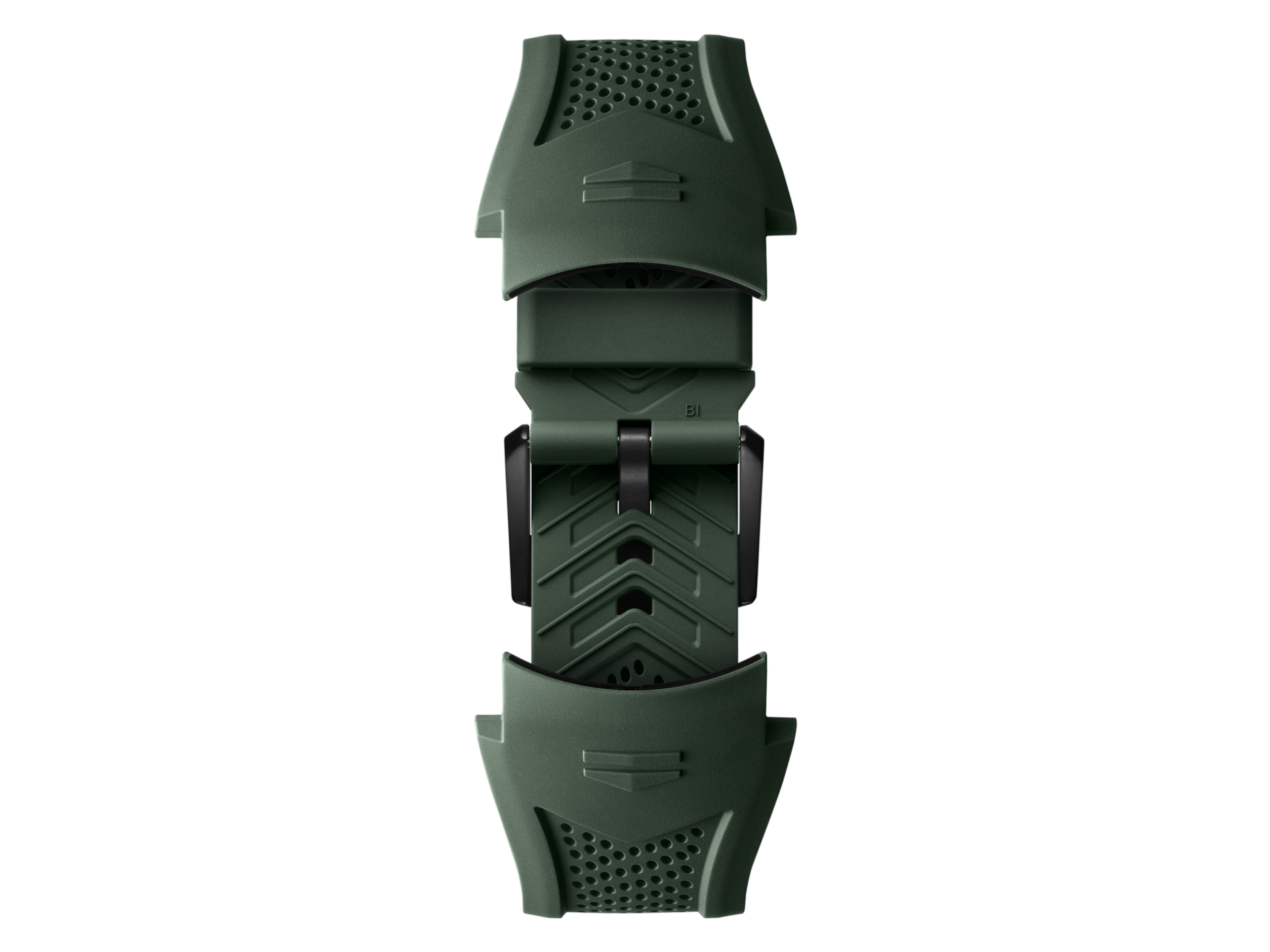 Pulseira esportiva em borracha verde cáqui Calibre E5 45 mm