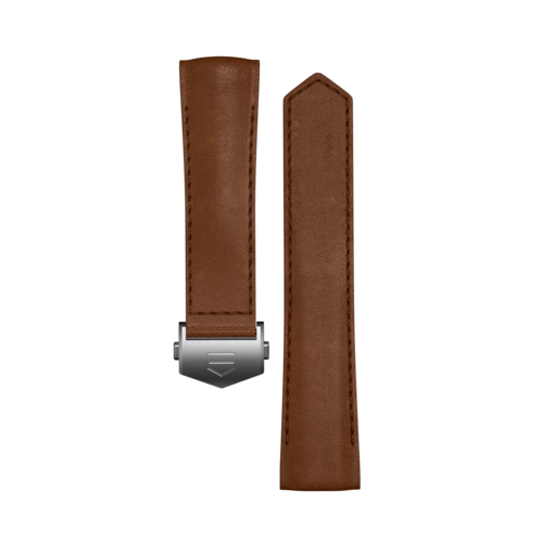 Armband aus braunem Leder Calibre E4 42 mm