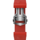 Cinturino in caucciù rosso Calibre E4 42 mm